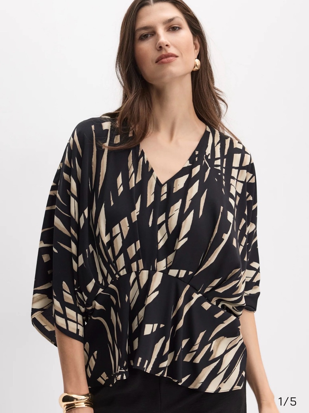 Joseph Ribkoff - Tropical Print Blouse - Picture 3 of 12